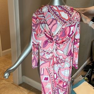Emilio Pucci long sleeve, clinging dress